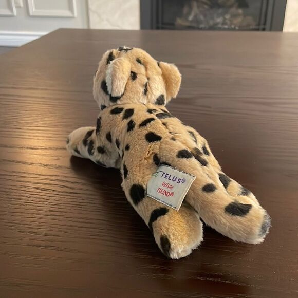 Gund Telus Leopard Cat Plush and Beans 4" tall x 7.5" L cheetah Leopard - Picture 4 of 6